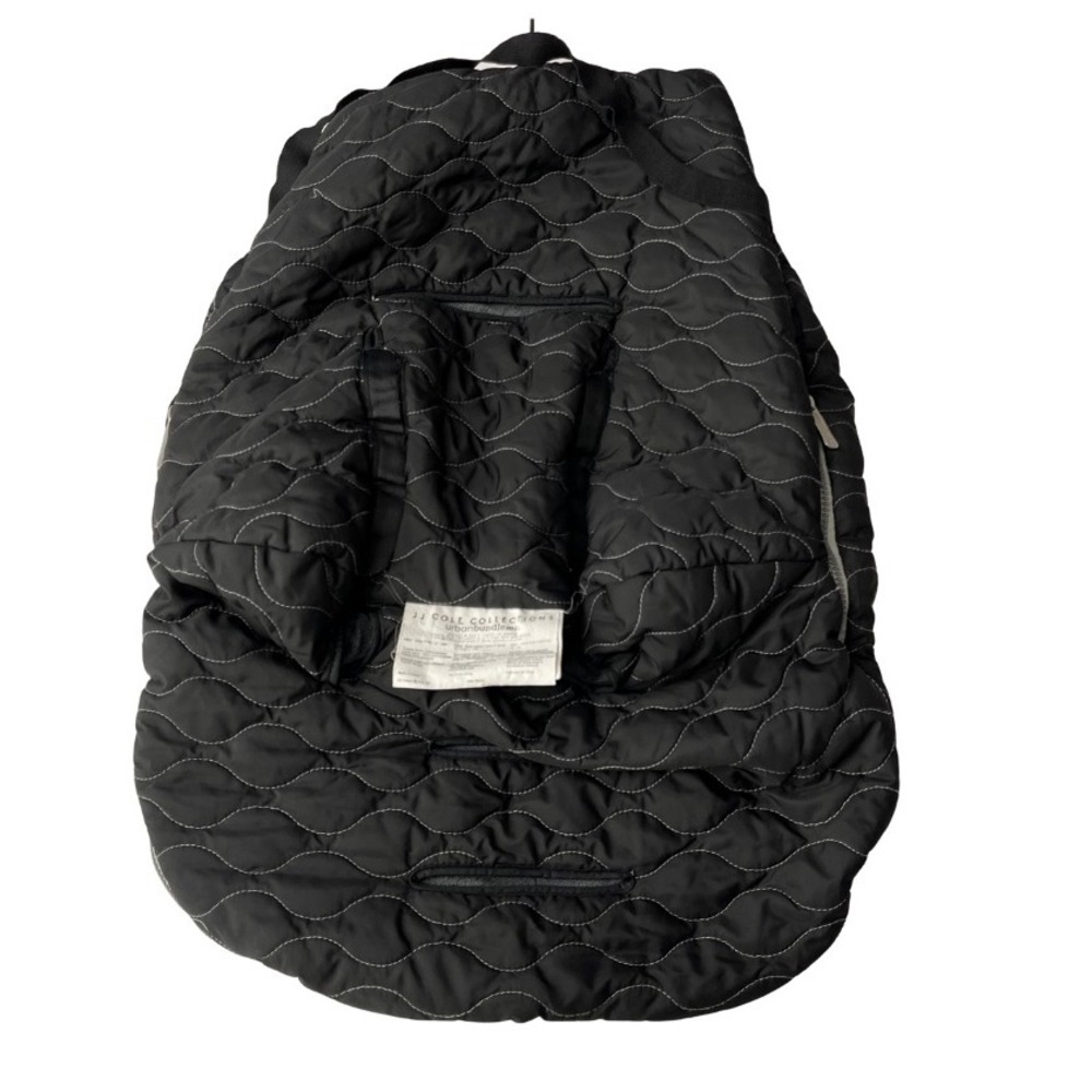 JJ Cole Bundle Me Car Seat Stroller Bunting‎ Bag Black Wind Water Resistant